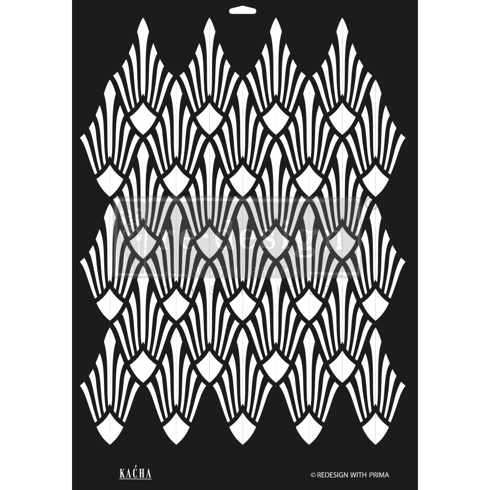 Decorative stencil Kacha Sun Lit Diamonds - 1 pc