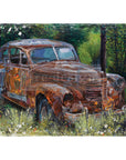 Decoupage rice paper A1 - This Rusty Car 60 x 84 cm