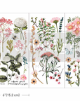 Small transfer image Doodle Flowers