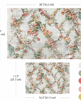 Redesign - FIBER paper SET - Jardin Fleuri
