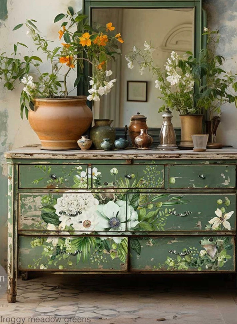 Decor Transfers® - Froggy Meadow Green