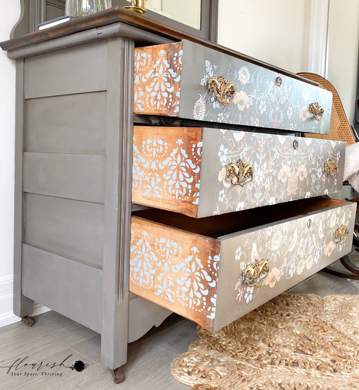 Stencil roller Stick &amp;amp; Style CeCe - Damask Flourish