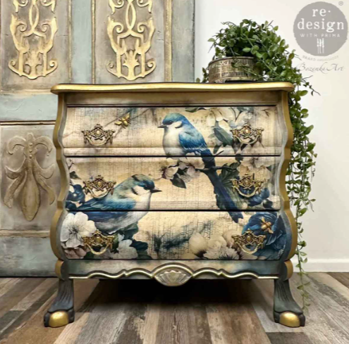 Sapphire Wings - Decoupage kuitupaperisetti 49x76 cm - 3 kpl