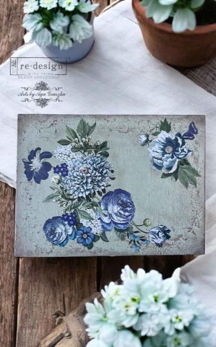 Liten överföringsbild Doodle Flowers