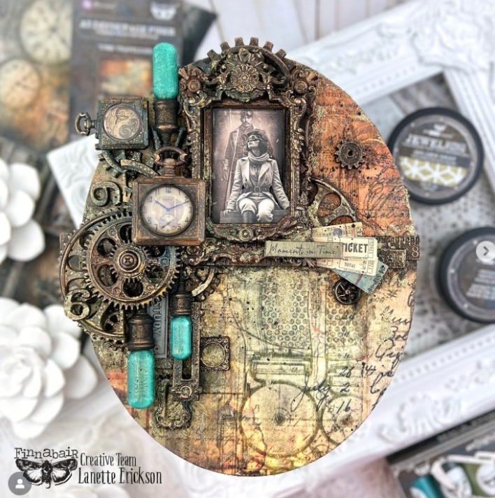A3 Decoupage Finnabair Time Travellers 30cm x 42cm