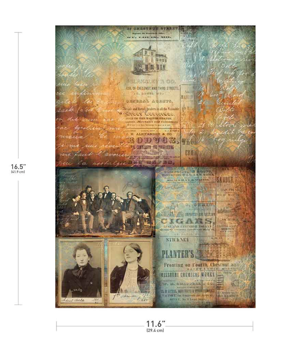A3 Decoupage Finnabair Chestnut Street 30cm x 42cm