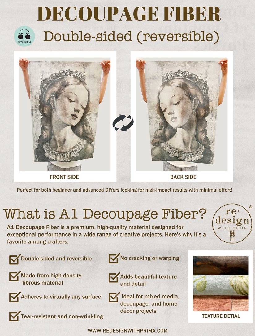 A1 Decoupage kuitupaperi Archival Notes - 60 x 85 cm