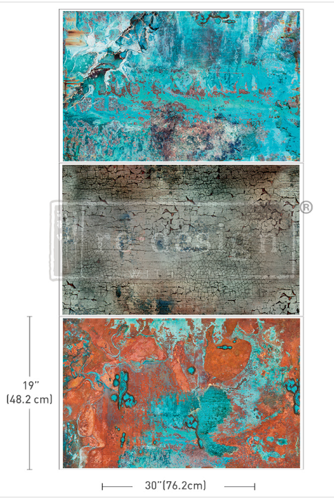 Rustic Romance - Decoupage kuitupaperisetti 49x76 cm - 3 kpl