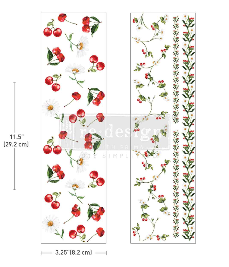 Small transfer image Doodle Flowers